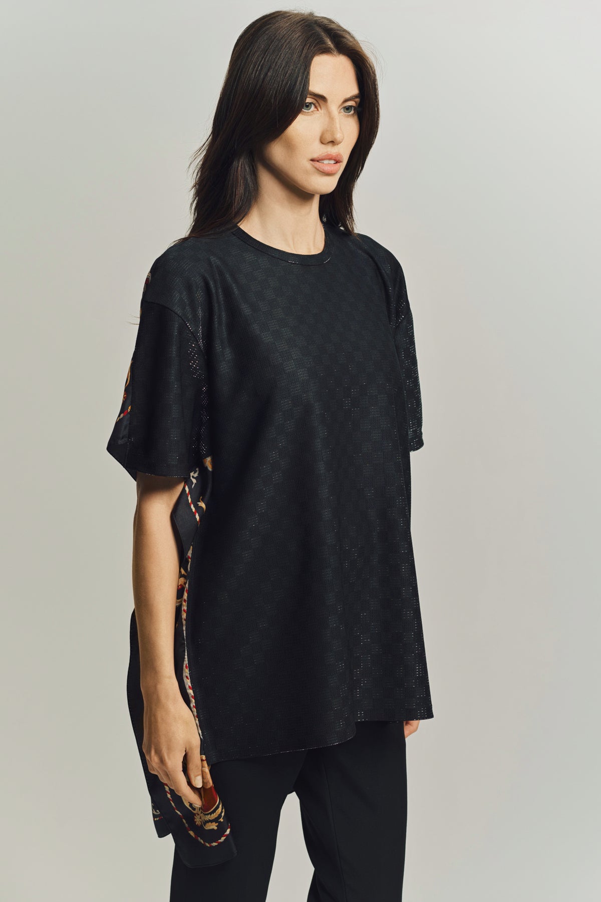 JUNYA WATANABE | GLITTER CHECK T-SHIRT