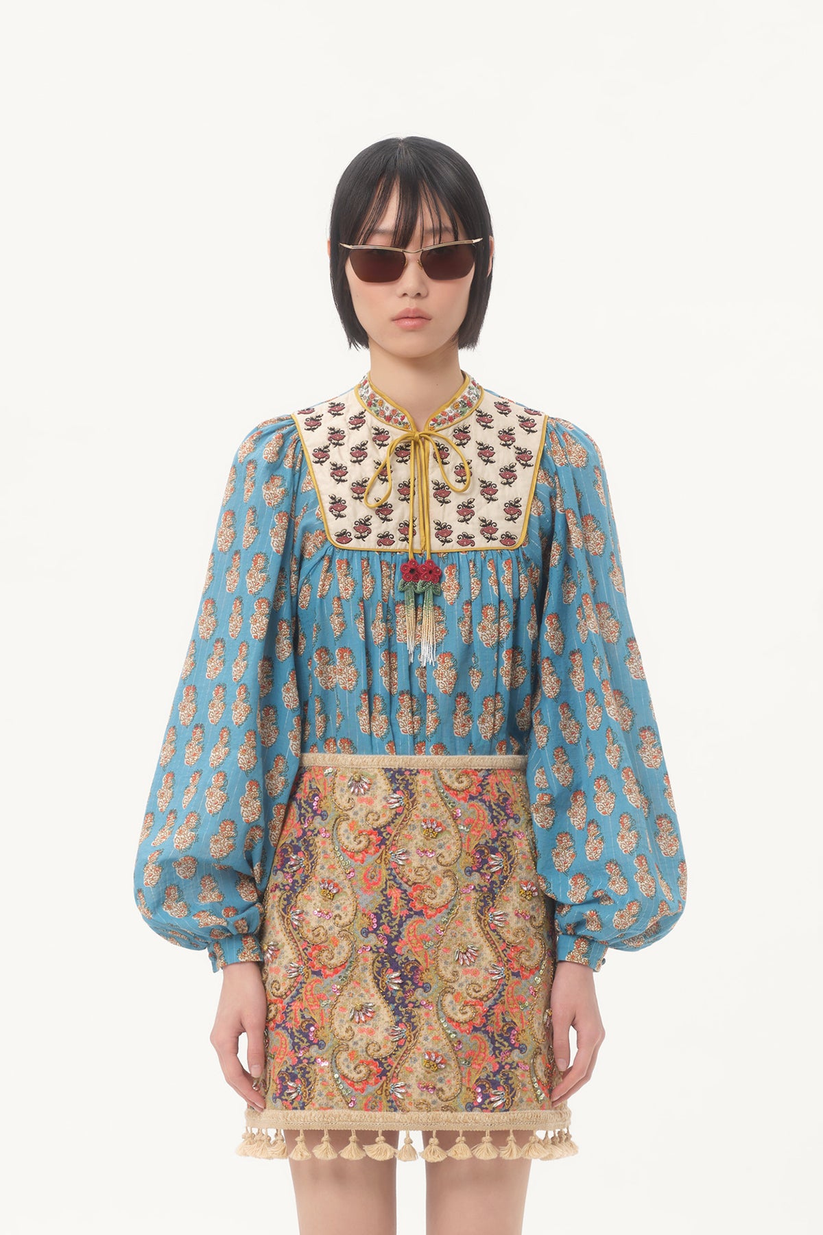 VALENTINO | EMBROIDERED TOP