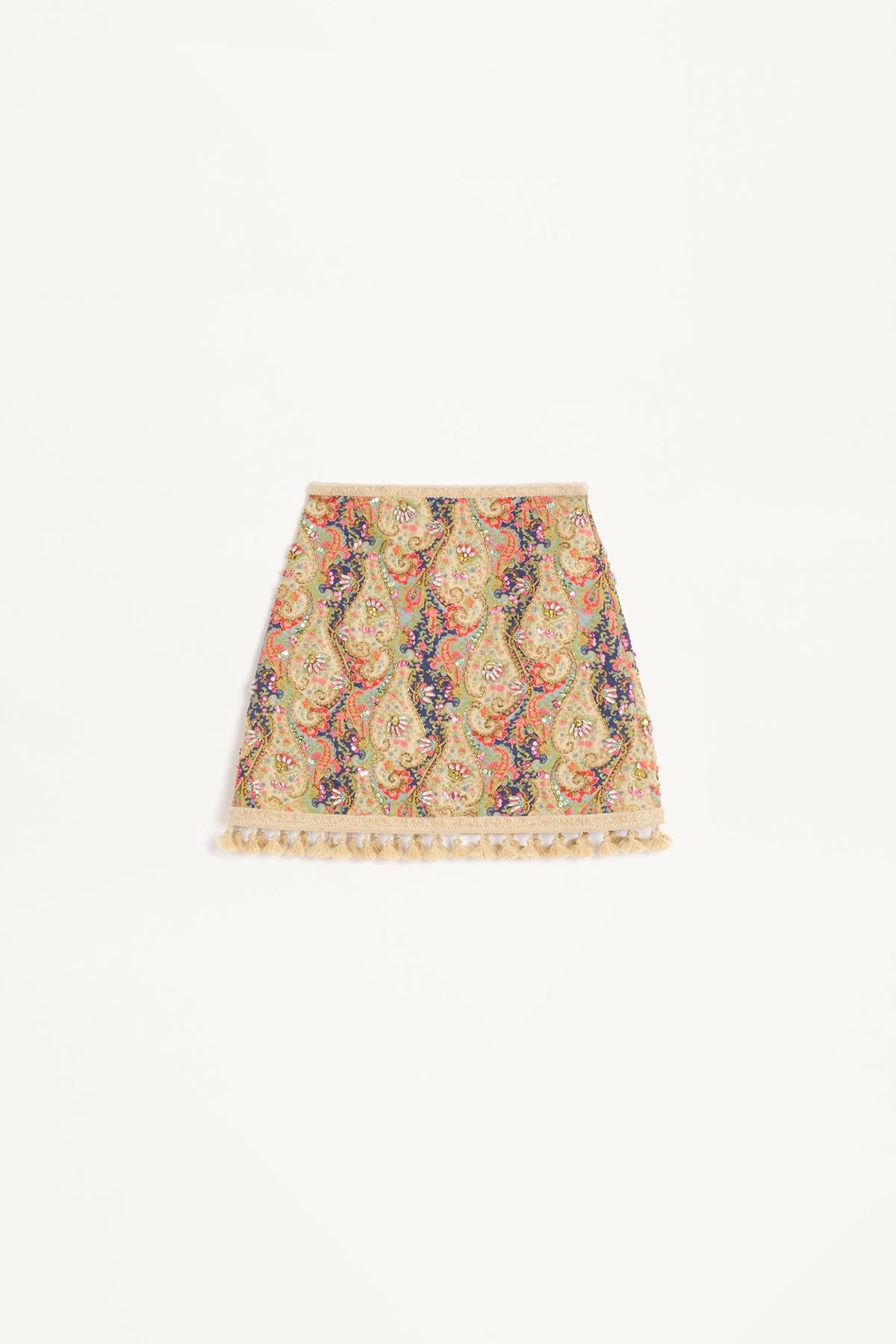 VALENTINO | EMBROIDERED FLORA SKIRT