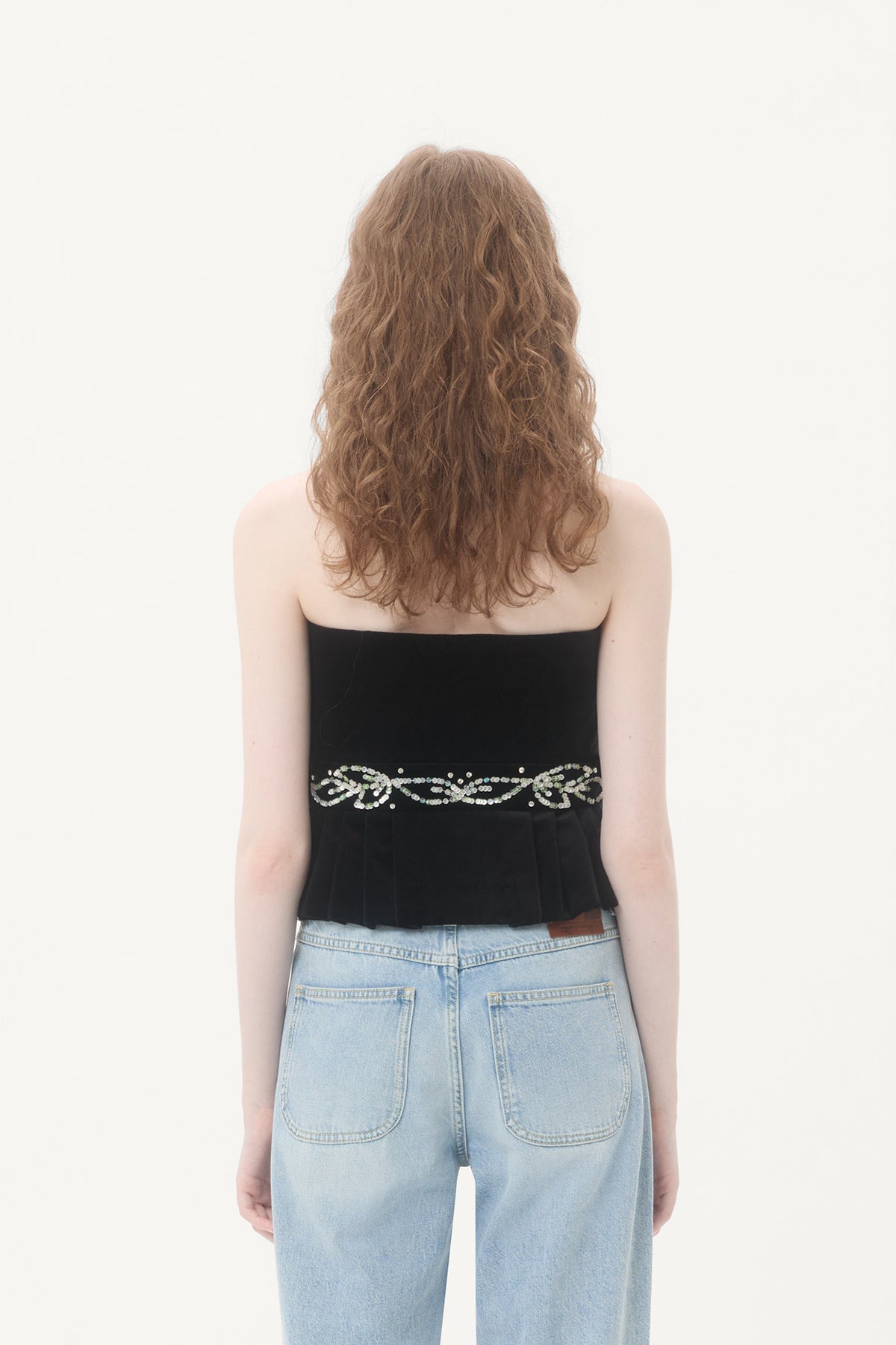 VALENTINO | EMBROIDERED BOW TOP