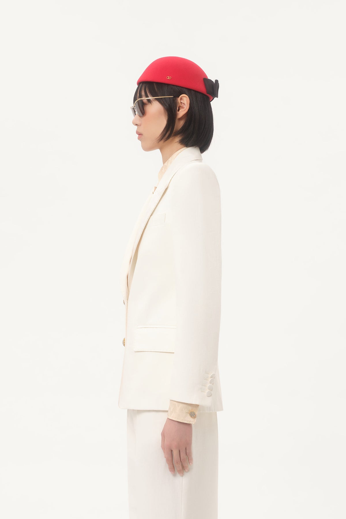 VALENTINO | DIAGONAL COTTON BLAZER