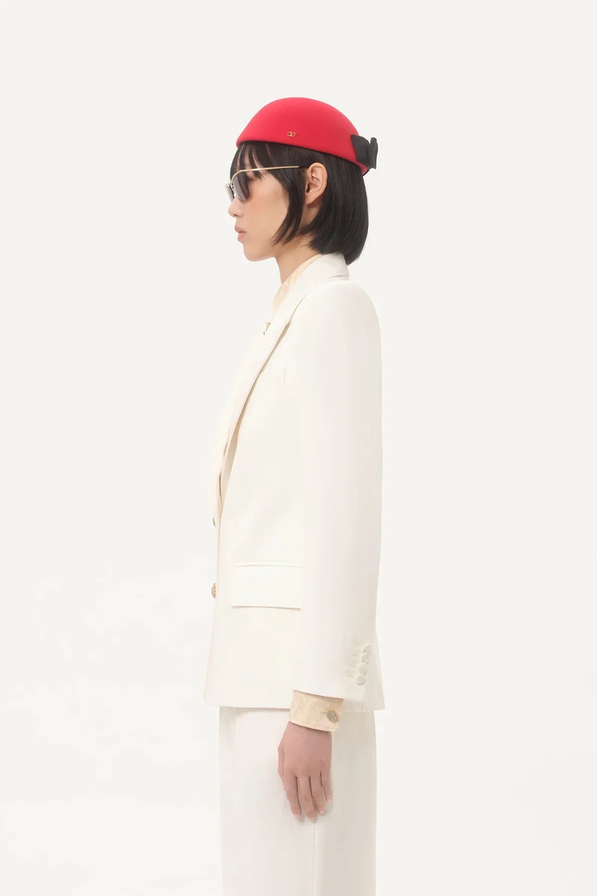 VALENTINO | DIAGONAL COTTON BLAZER