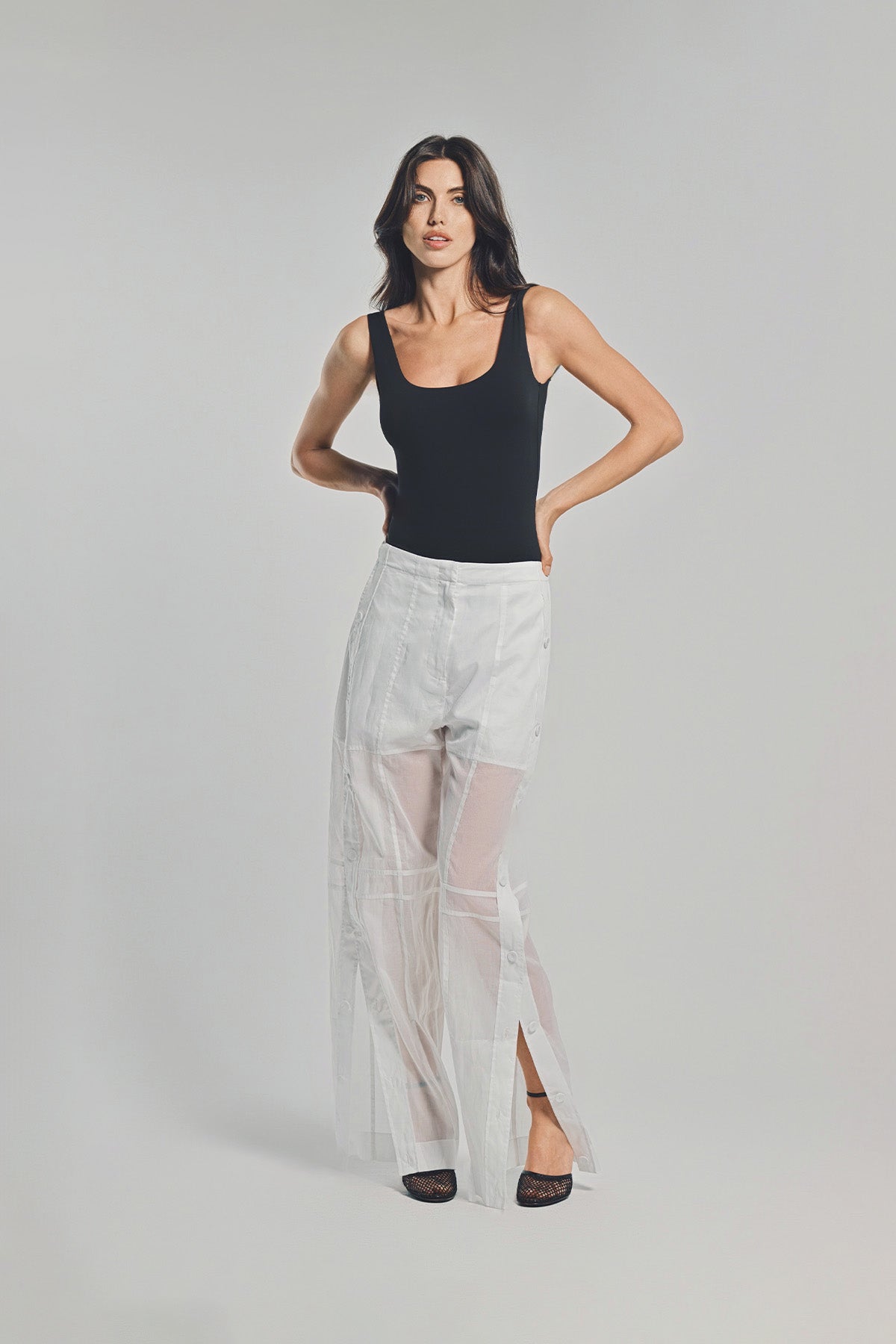 JIL SANDER | COTTON MUSLIN TROUSERS