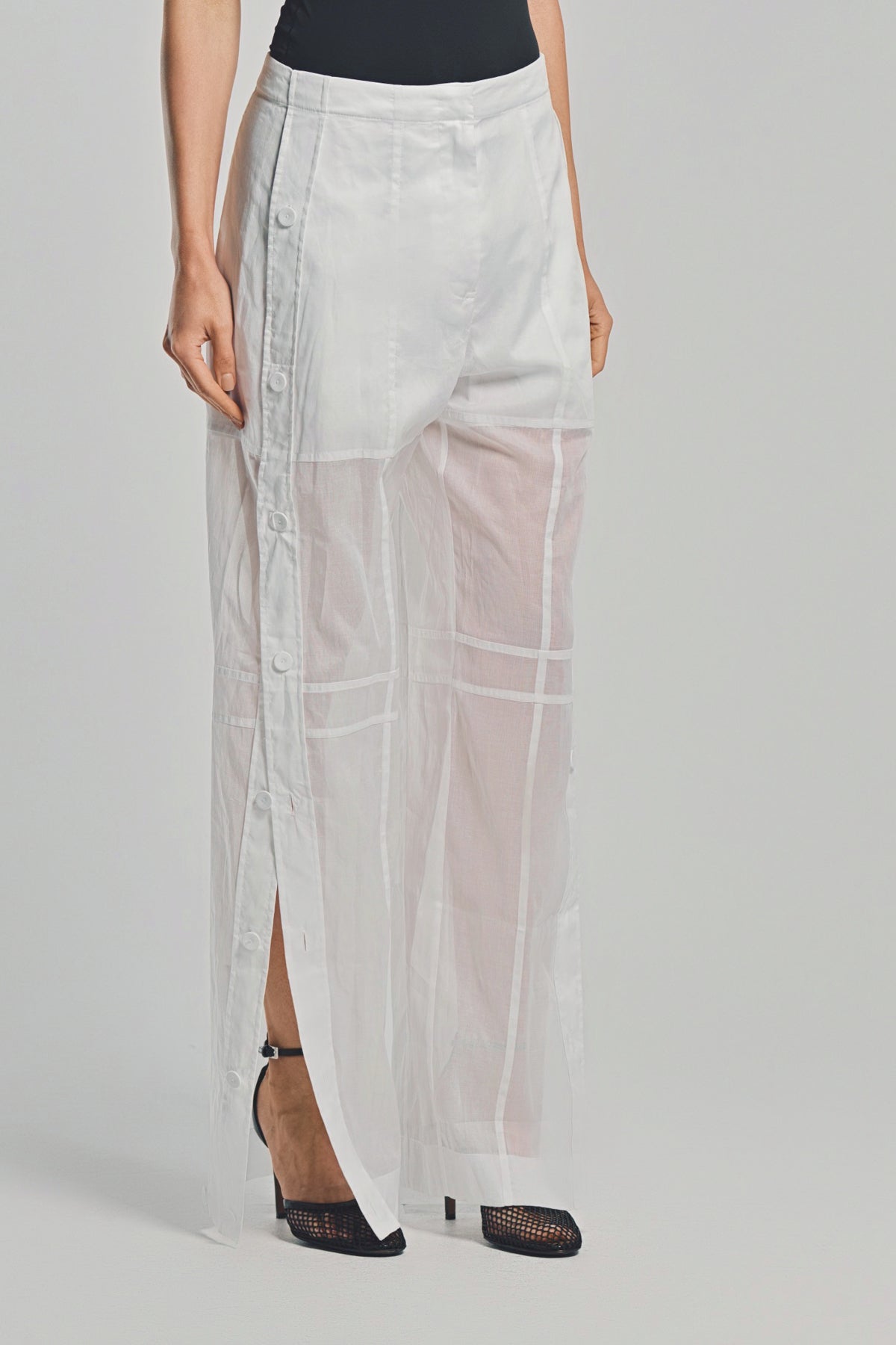 JIL SANDER | COTTON MUSLIN TROUSERS