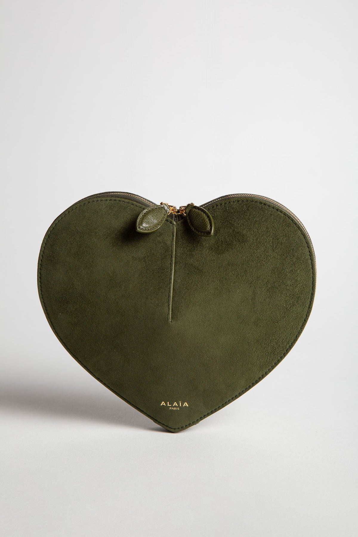 ALAIA | LE COEUR BI-MATERIAL BAG IN LEATHER