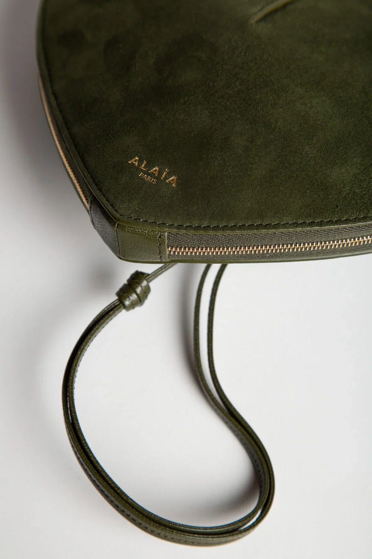 ALAIA | LE COEUR BI-MATERIAL BAG IN LEATHER