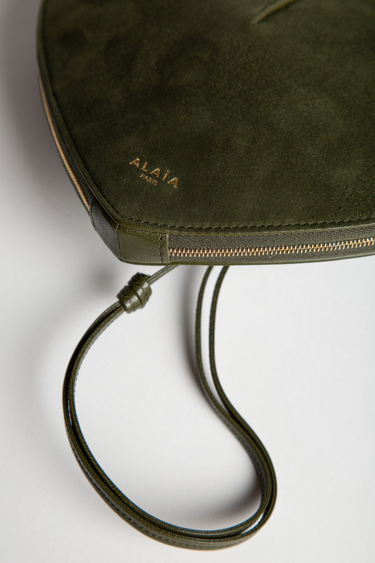 ALAIA | LE COEUR BI-MATERIAL BAG IN LEATHER