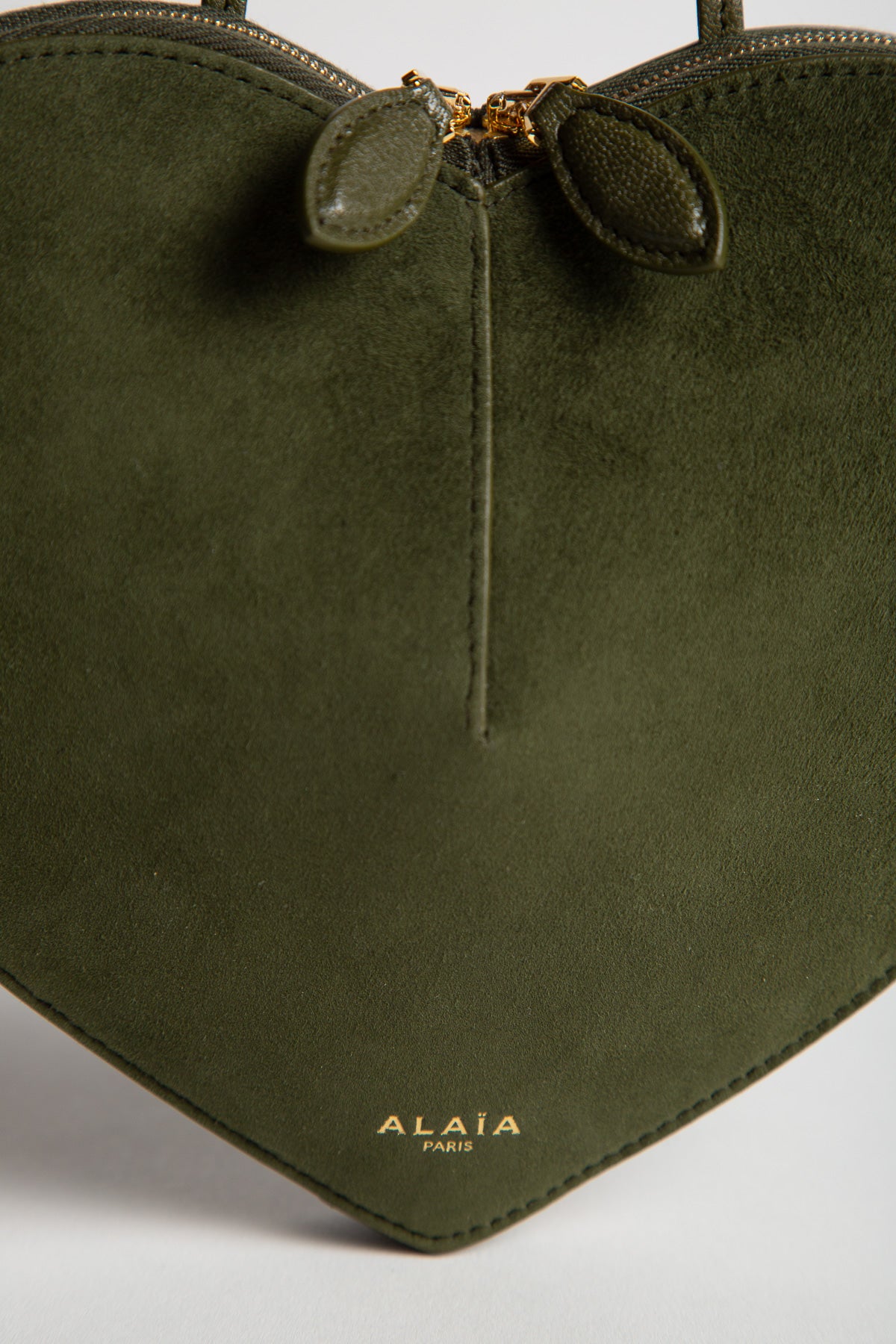 ALAIA | LE COEUR BI-MATERIAL BAG IN LEATHER