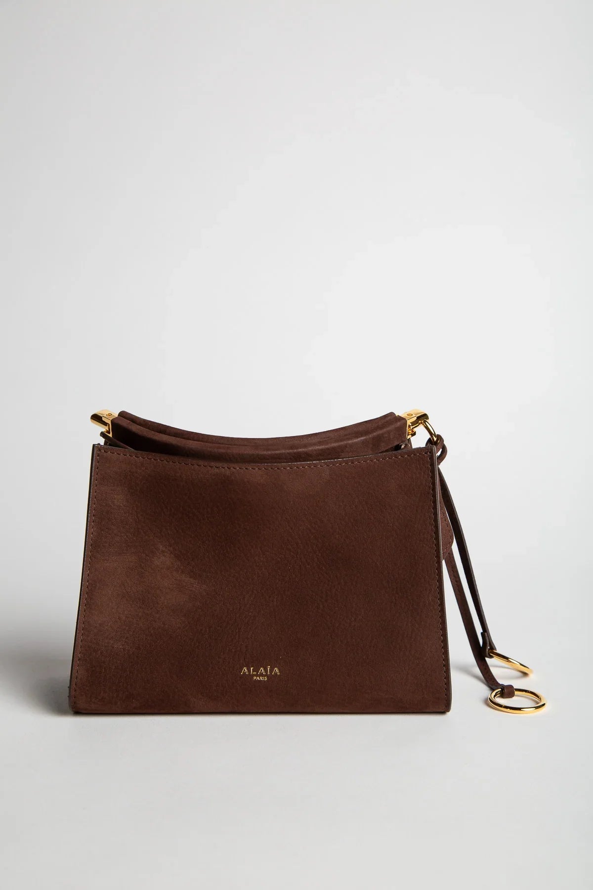 ALAÏA | LE CLICK SMALL SQUARE BAG IN NUBUCK