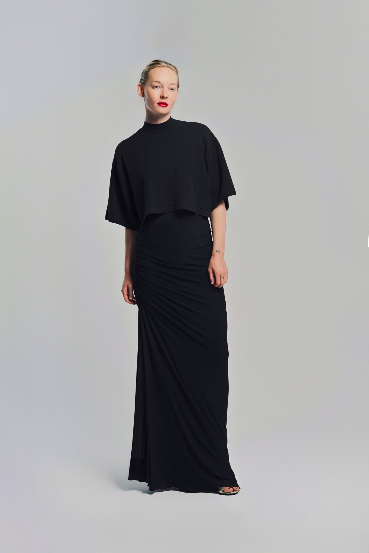 ALAÏA | KNITTED CROPPED T-SHIRT