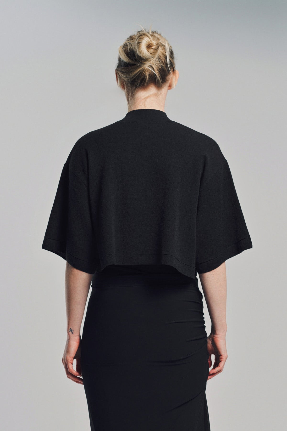 ALAÏA | KNITTED CROPPED T-SHIRT