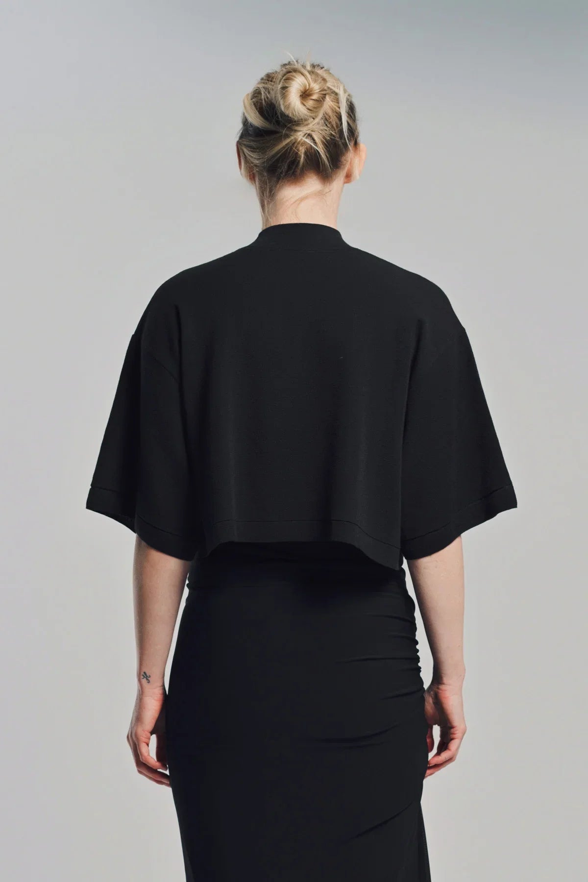 ALAÏA | KNITTED CROPPED T-SHIRT