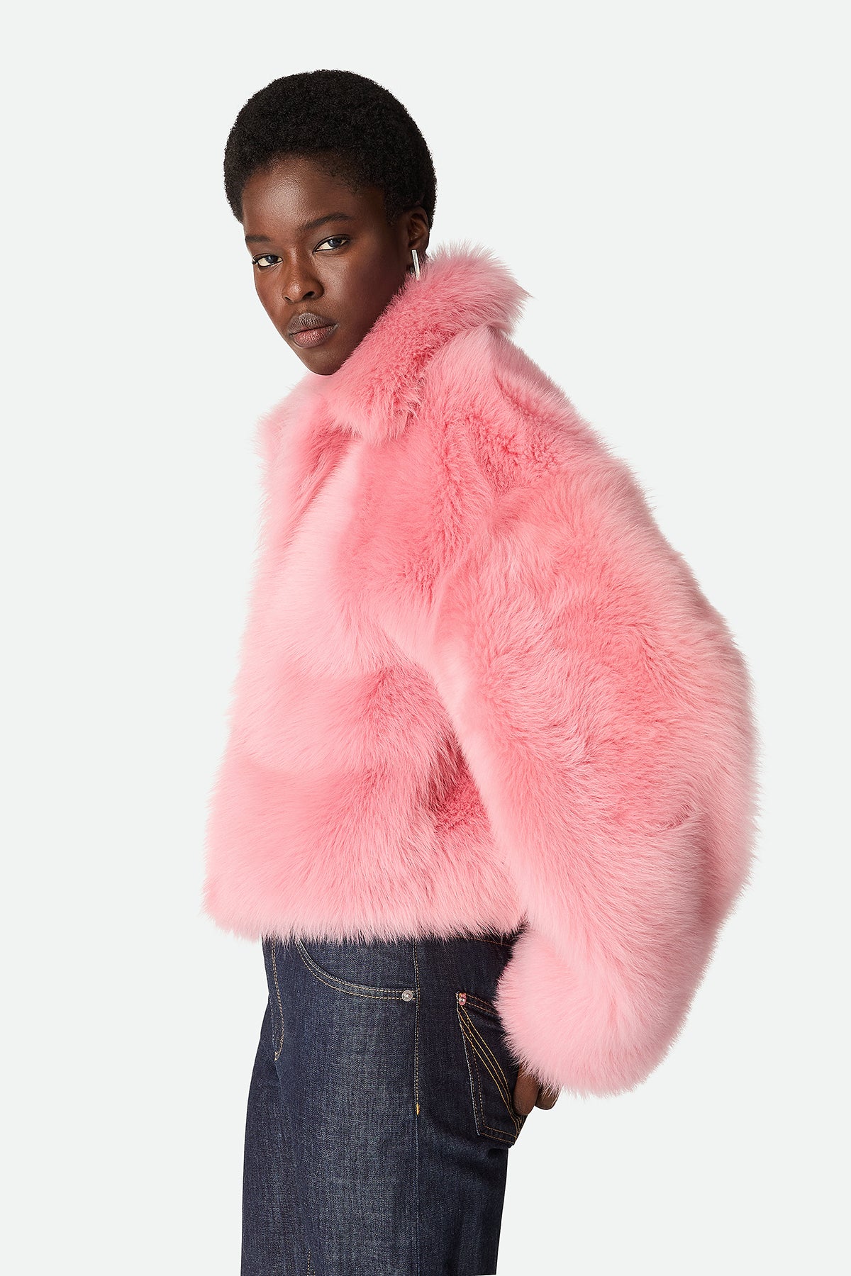 BOTTEGA VENETA | TOSCANA SHEARLING CROPPED BLOUSON