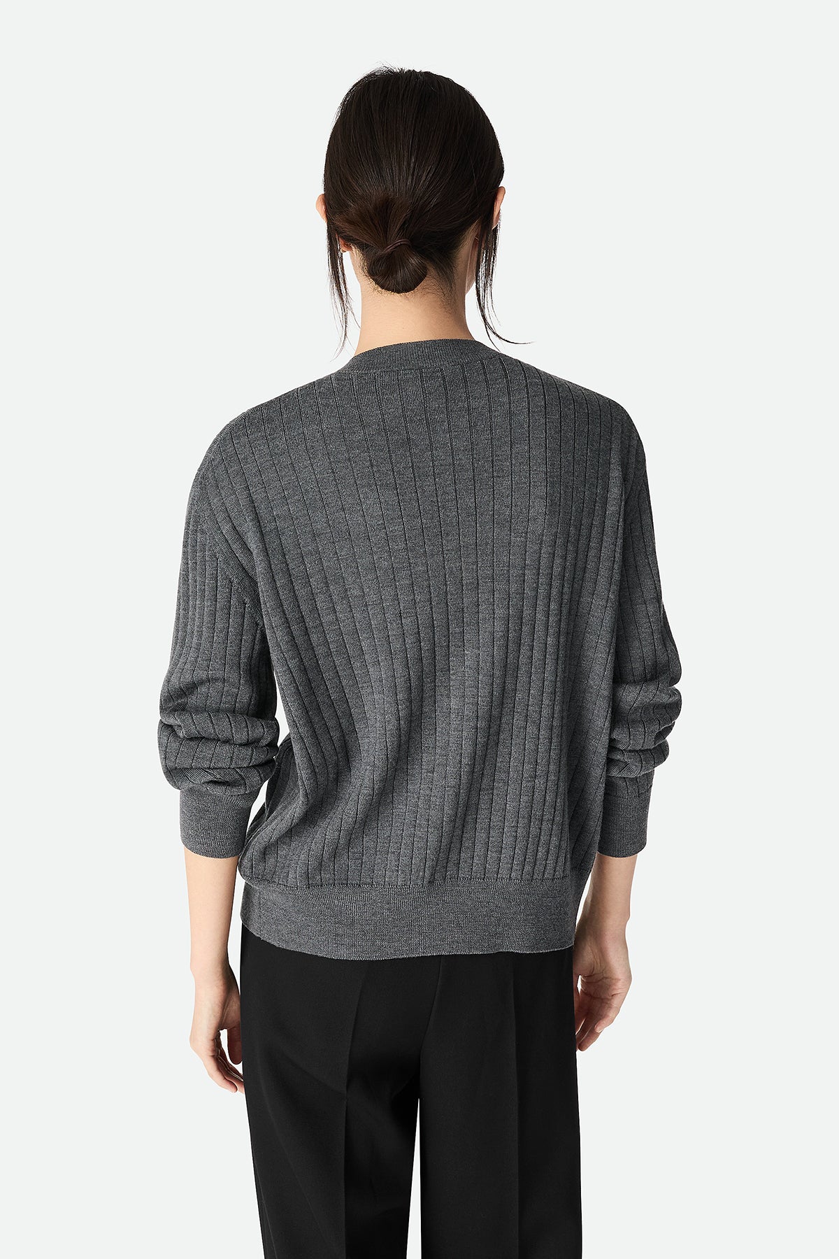 BOTTEGA VENETA | WOOL RIB CARDIGAN - MAXFIELD LA