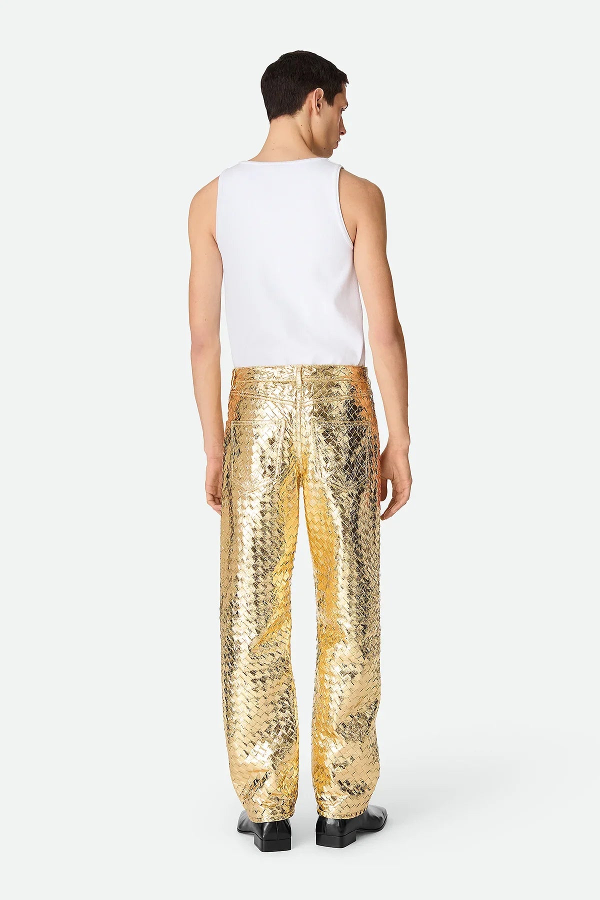 BOTTEGA VENETA | LAMINATED LEATHER TROUSERS