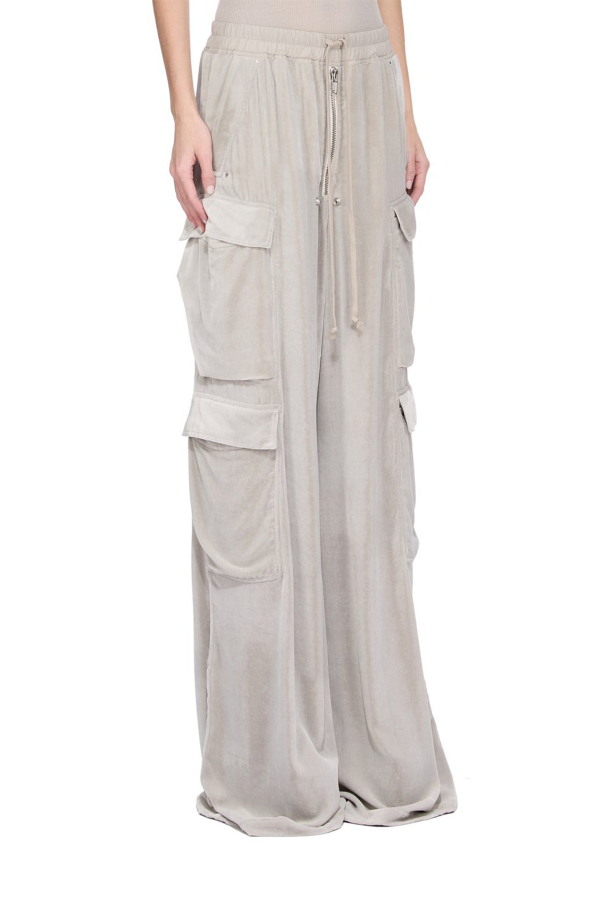 RICK OWENS | VELVET CARGOBELAS PANTS