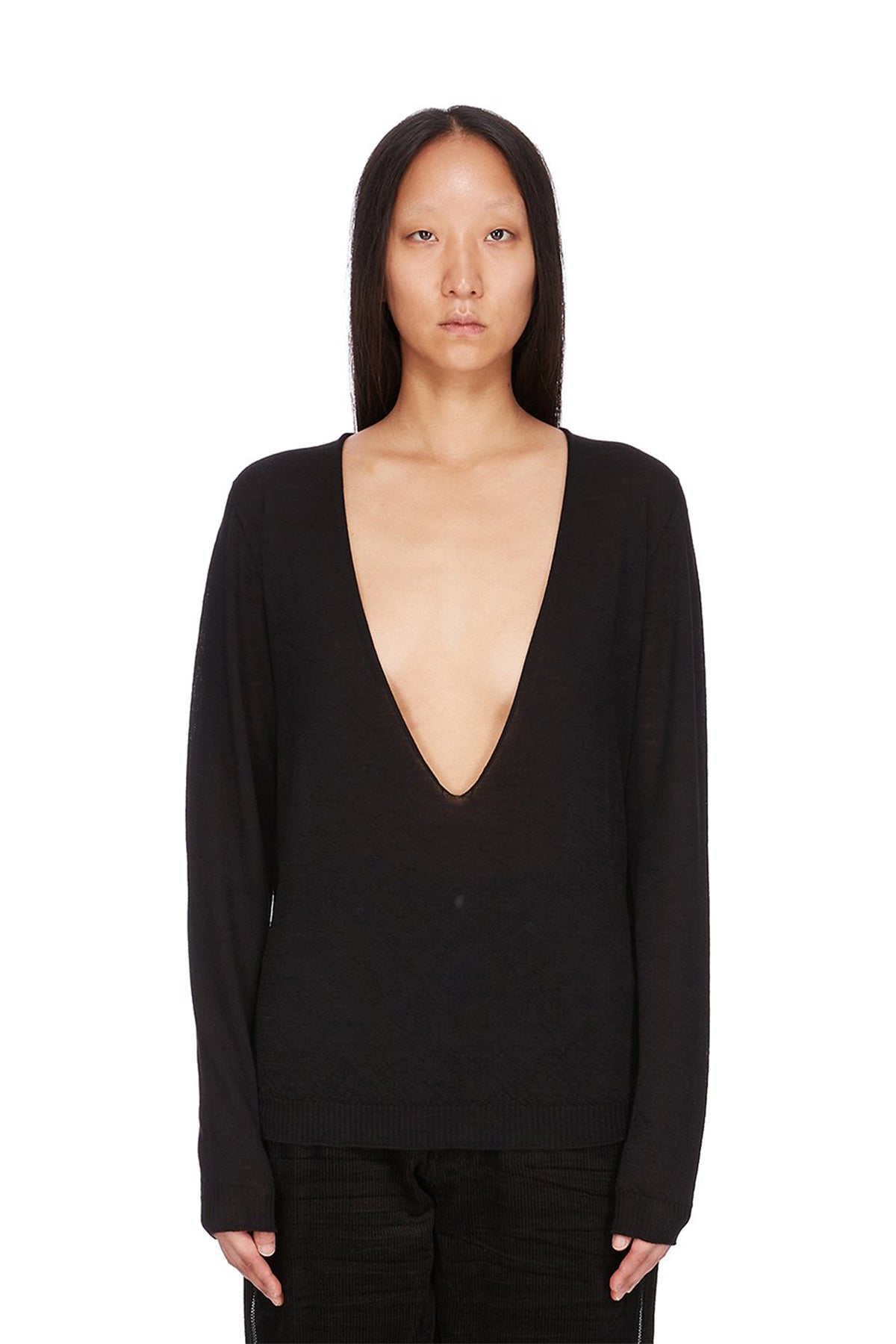 RICK OWENS | EXTREME V-NECK PULLOVER
