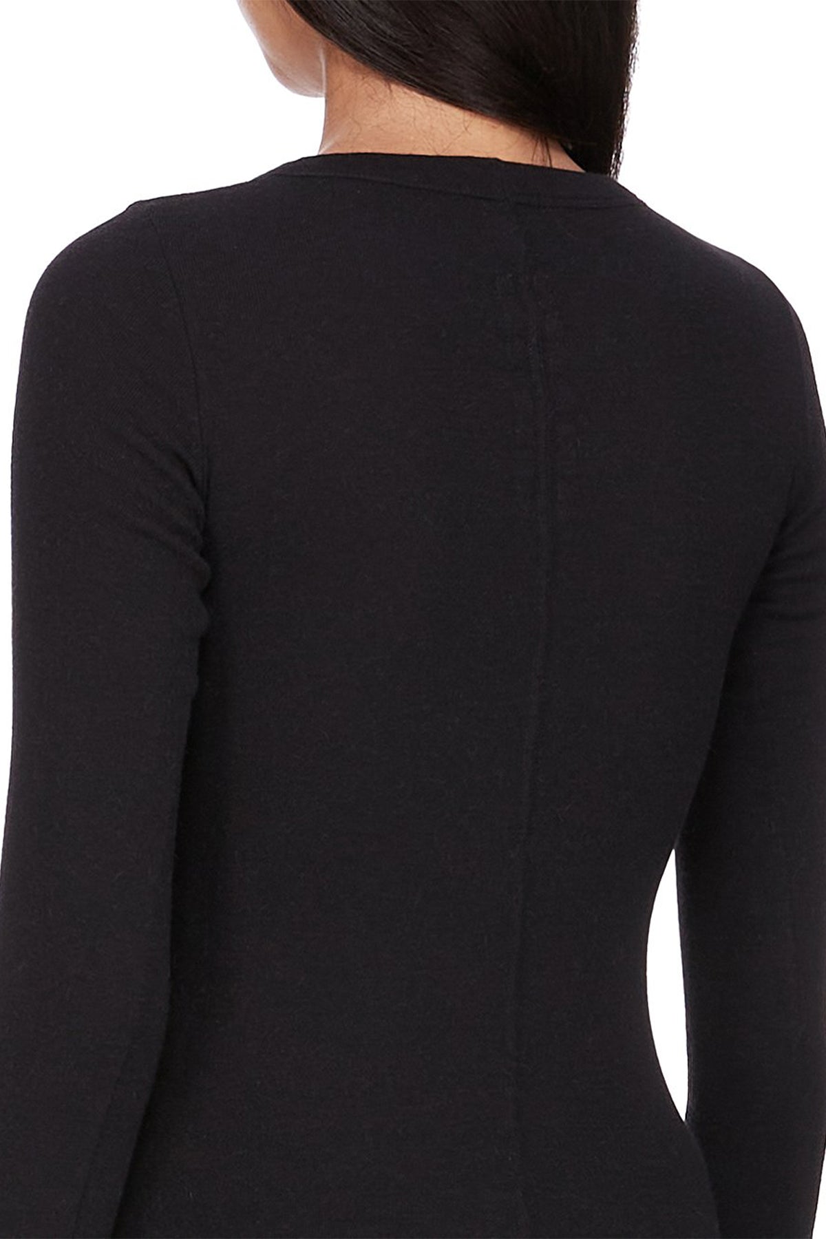 RICK OWENS | CROP RIB LONG SLEEVE TEE