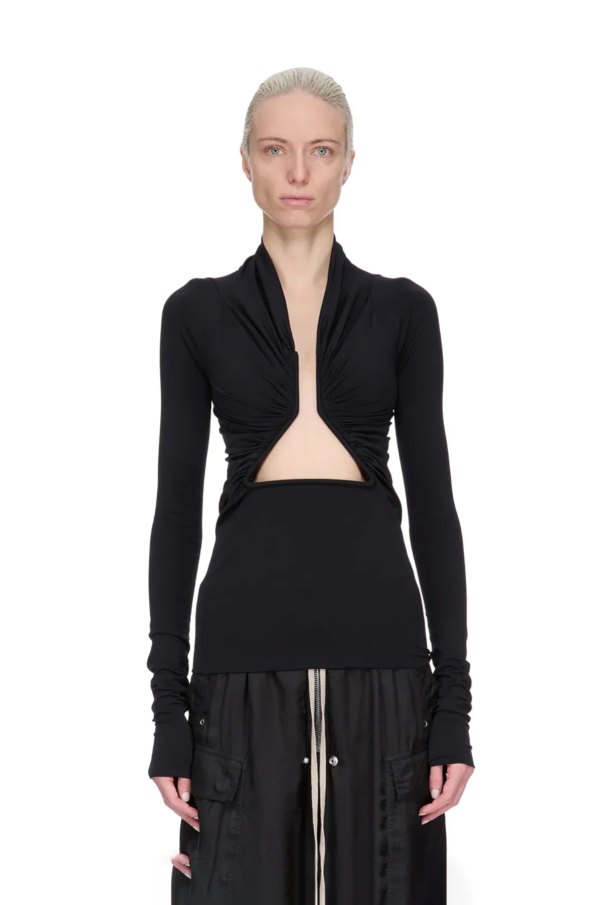 RICK OWENS | ALLANAH PRONG LONG SLEEVE TEE