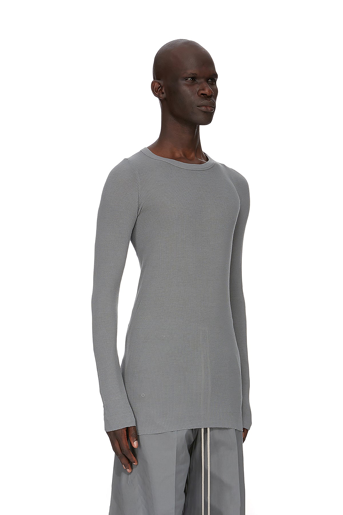RICK OWENS | RIB LONG SLEEVE TEE