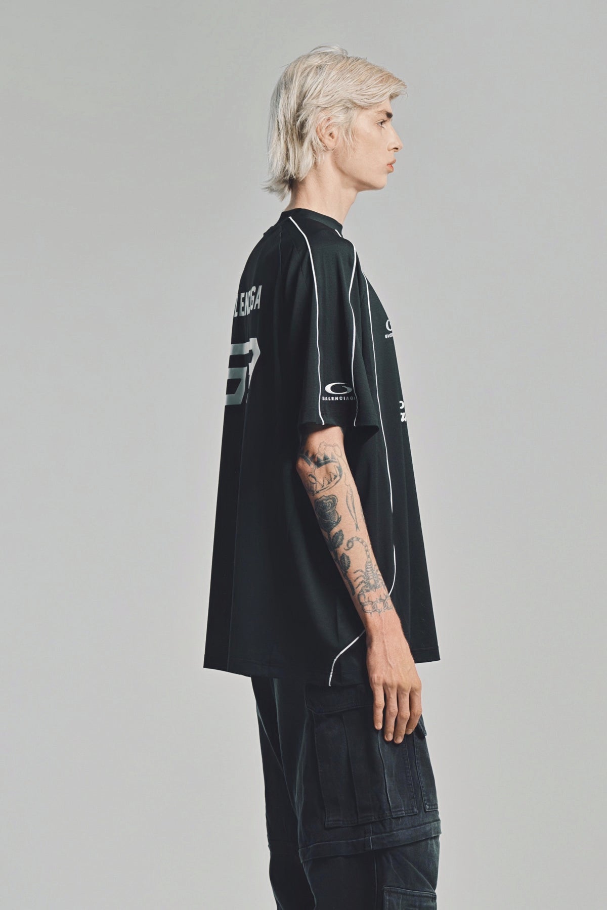 BALENCIAGA | AUTOMOBILI LAMBORGHINI OVERSIZED SOCCER T-SHIRT