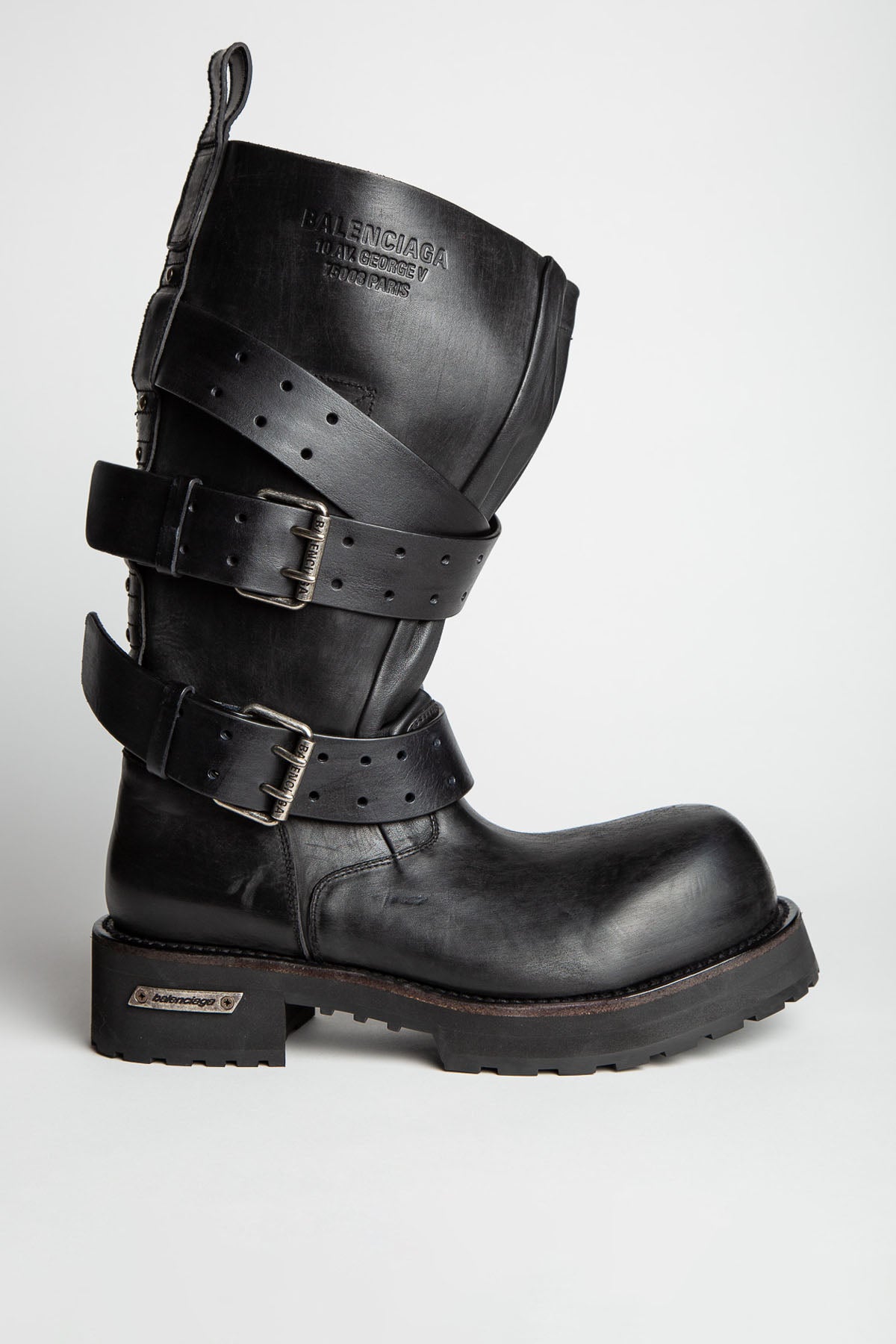 BALENCIAGA MEN'S VENOM HIGH BOOTS