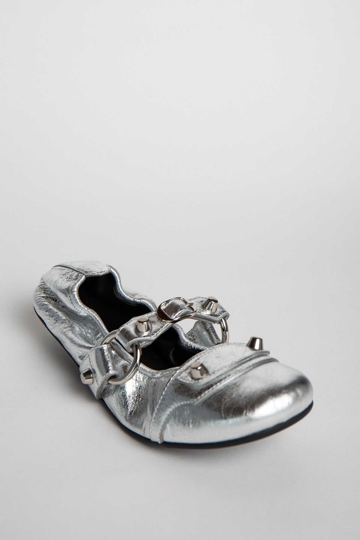 BALENCIAGA | SILVER CITY BALLET FLATS