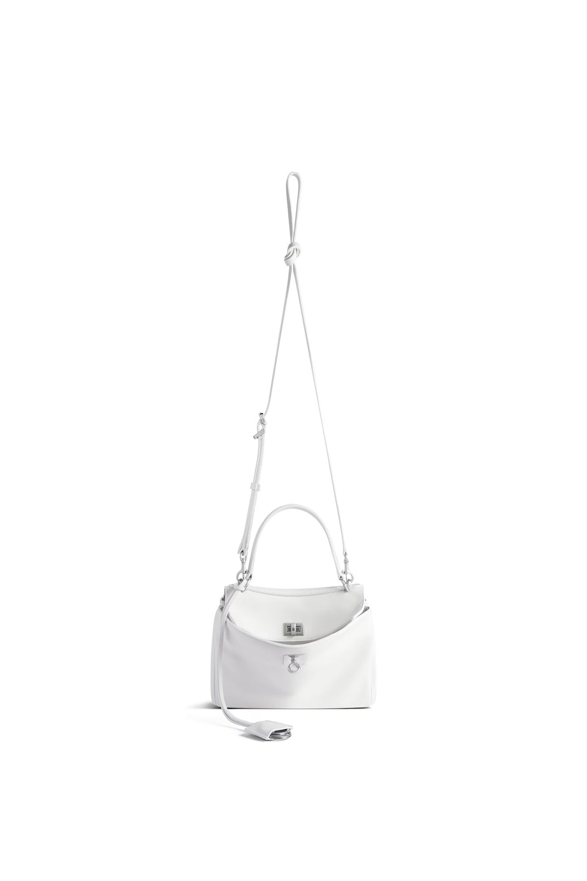 BALENCIAGA | RODEO HANDBAG MINI IN WHITE