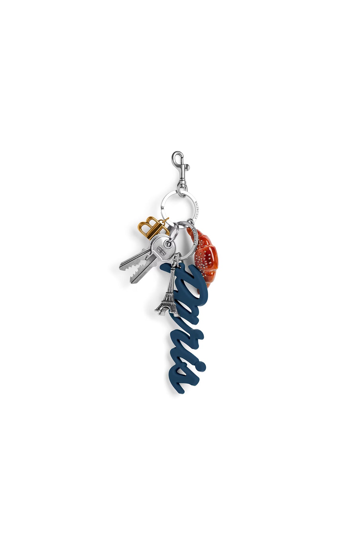 BALENCIAGA | TOURIST PARIS CROISSANT CHARM/KEYCHAIN