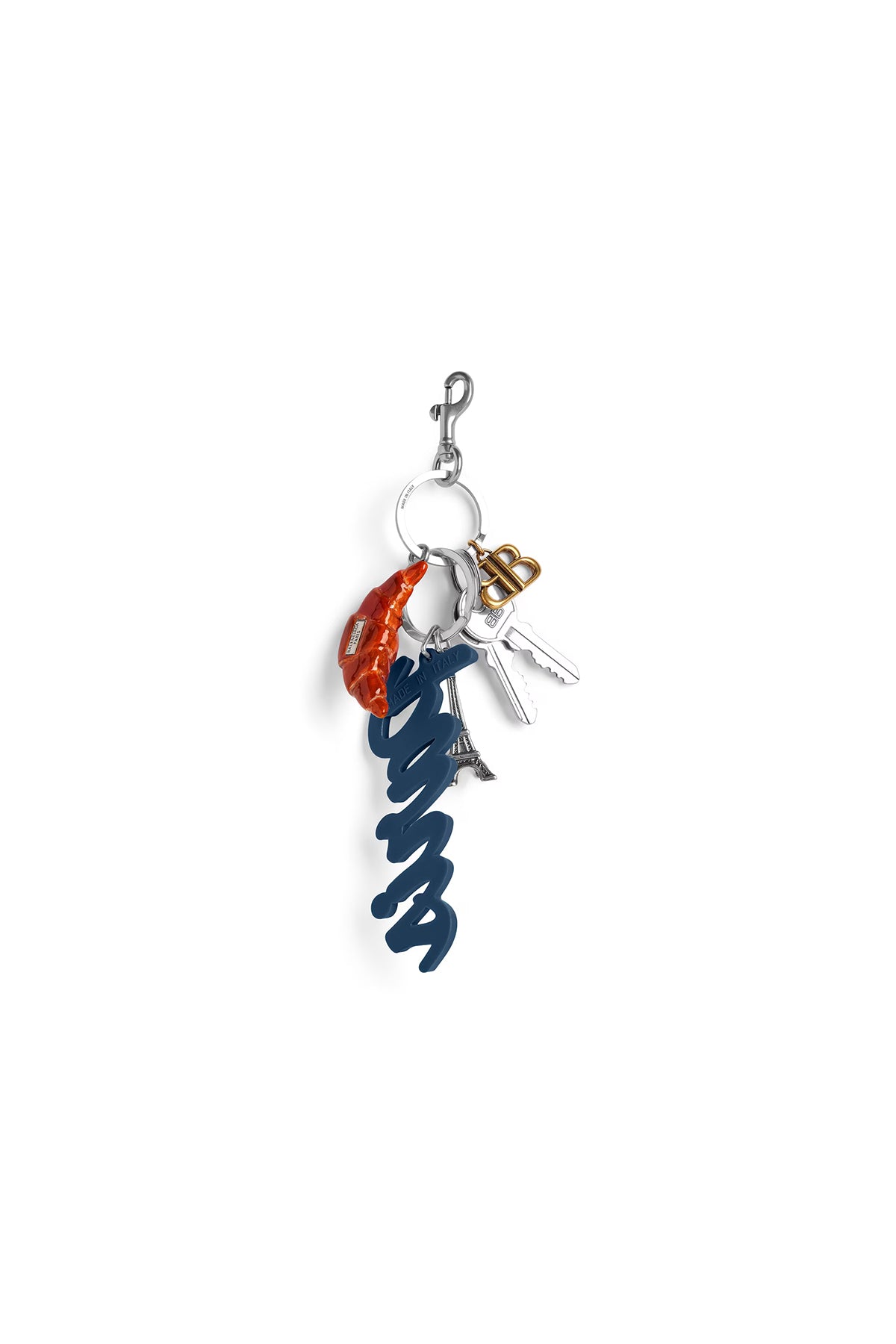 BALENCIAGA | TOURIST PARIS CROISSANT CHARM/KEYCHAIN