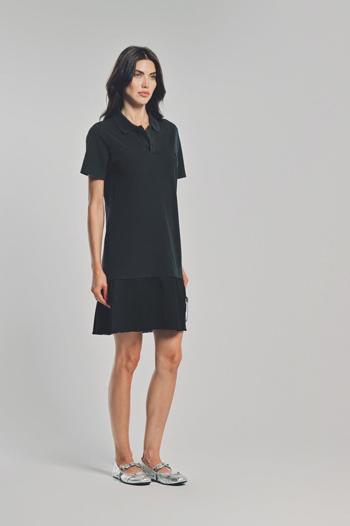 BALENCIAGA | LAYERED POLO DRESS