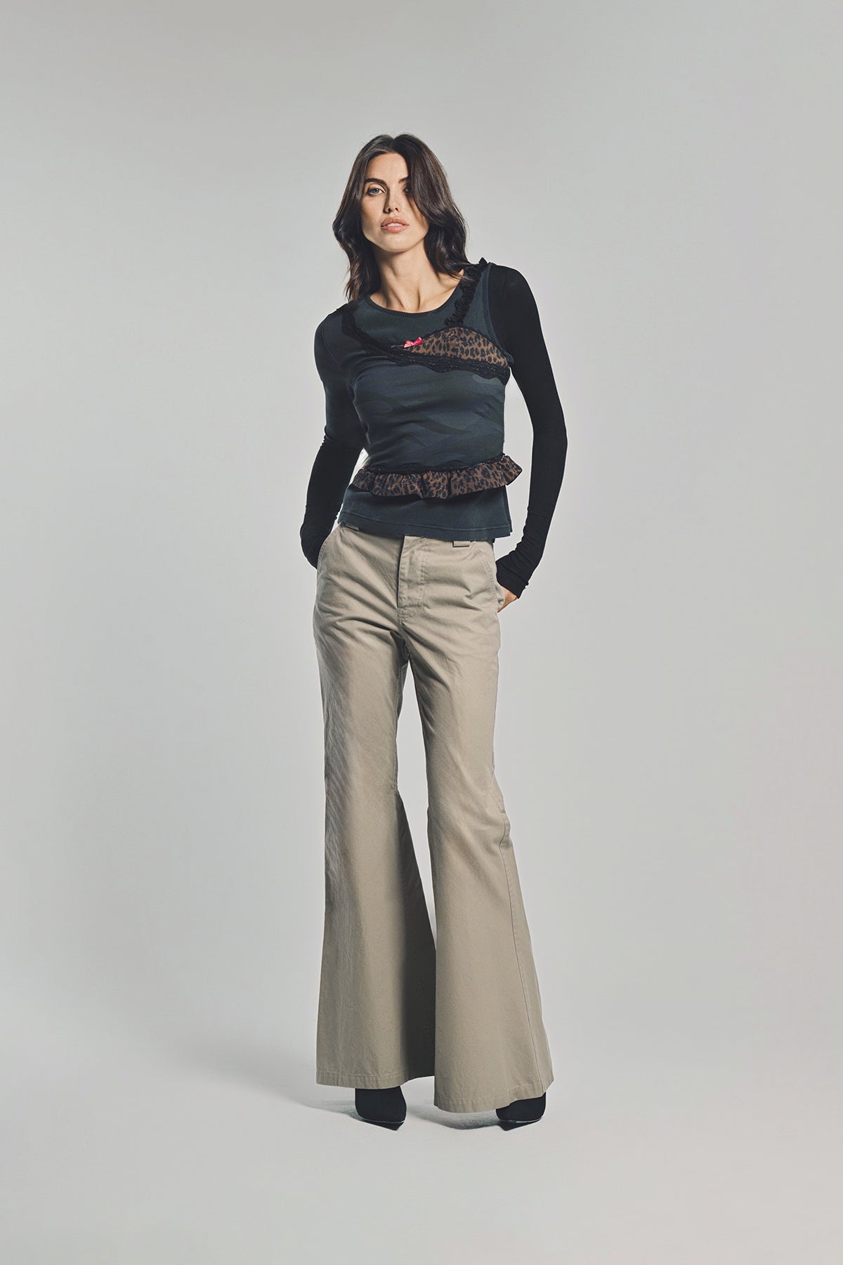 BALENCIAGA | LAYERED ASYMMETRIC TOP