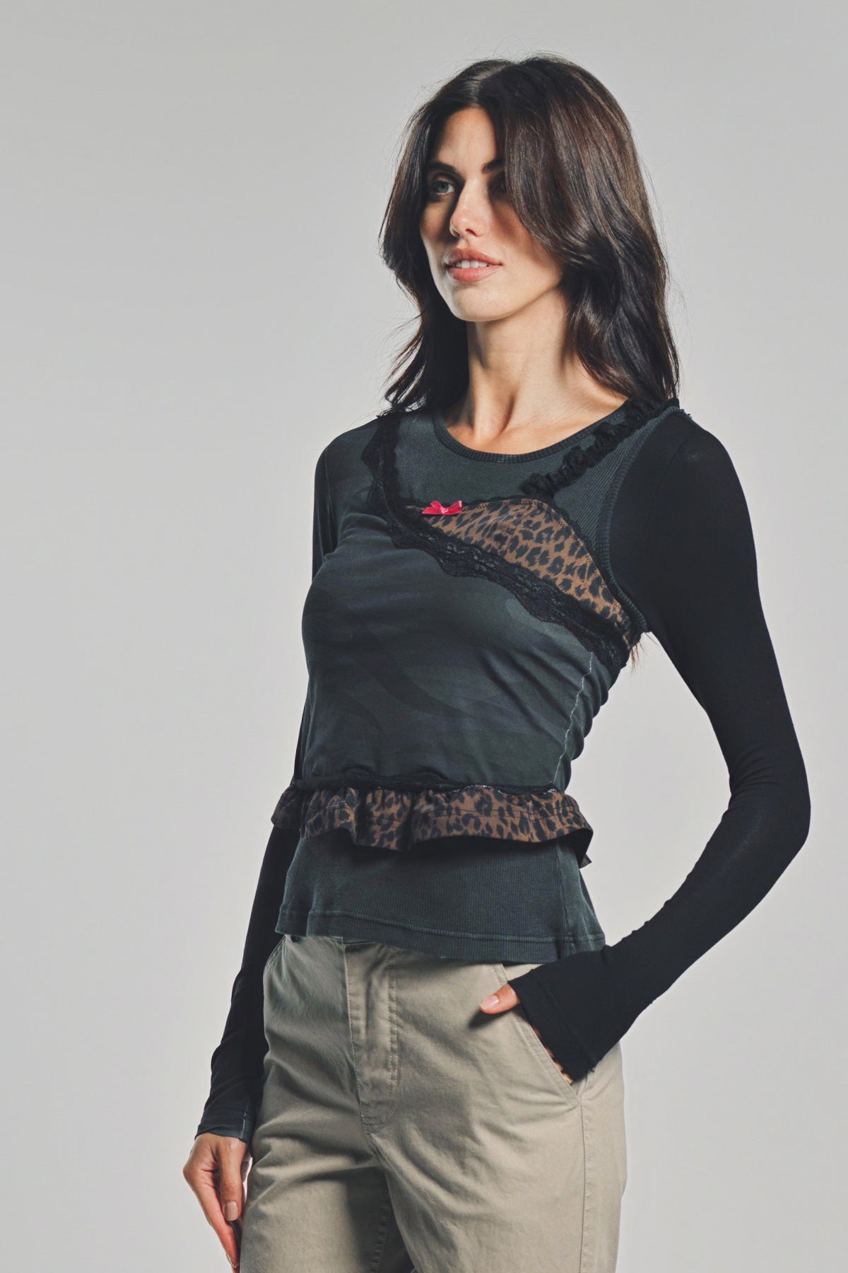 BALENCIAGA | LAYERED ASYMMETRIC TOP