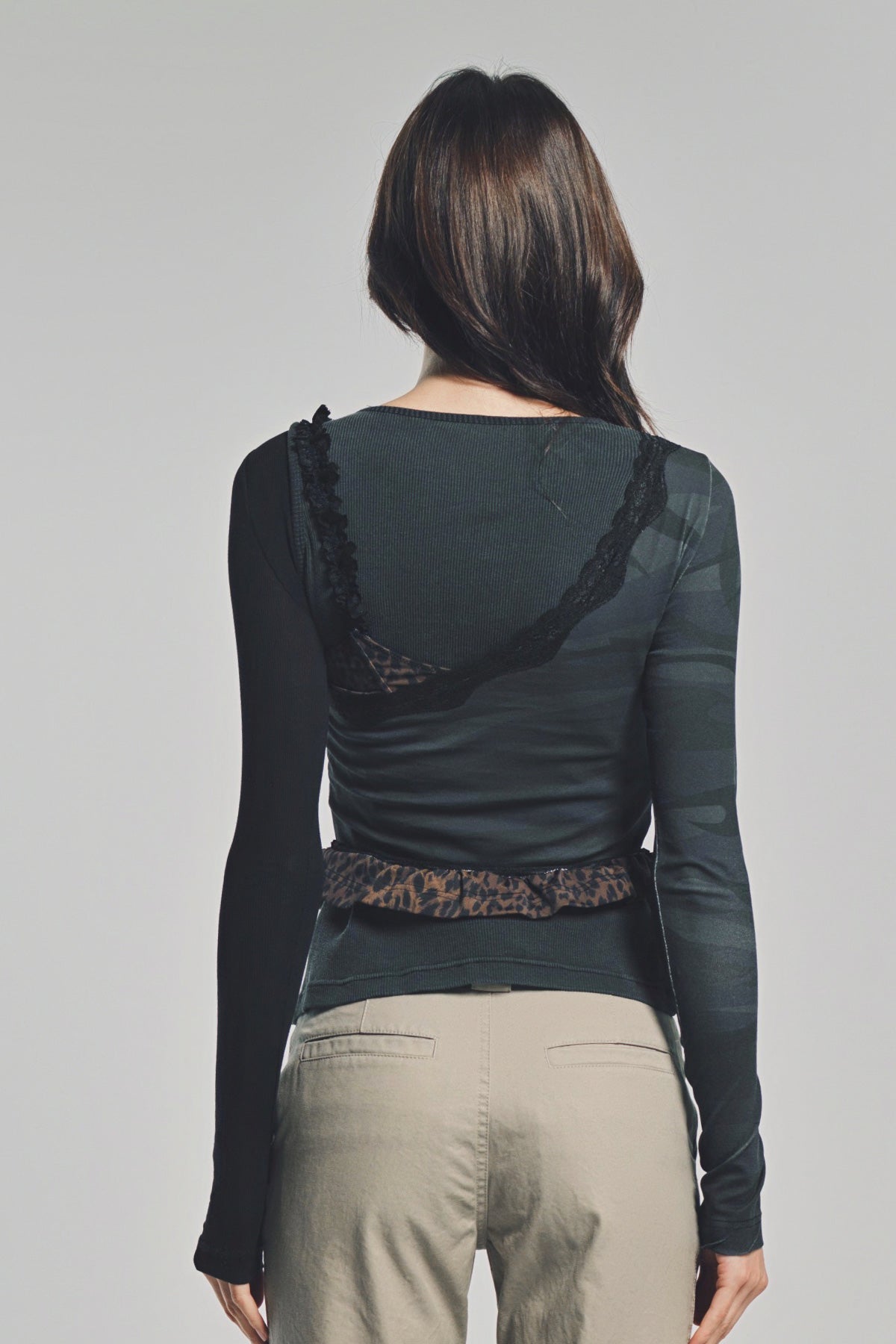 BALENCIAGA | LAYERED ASYMMETRIC TOP