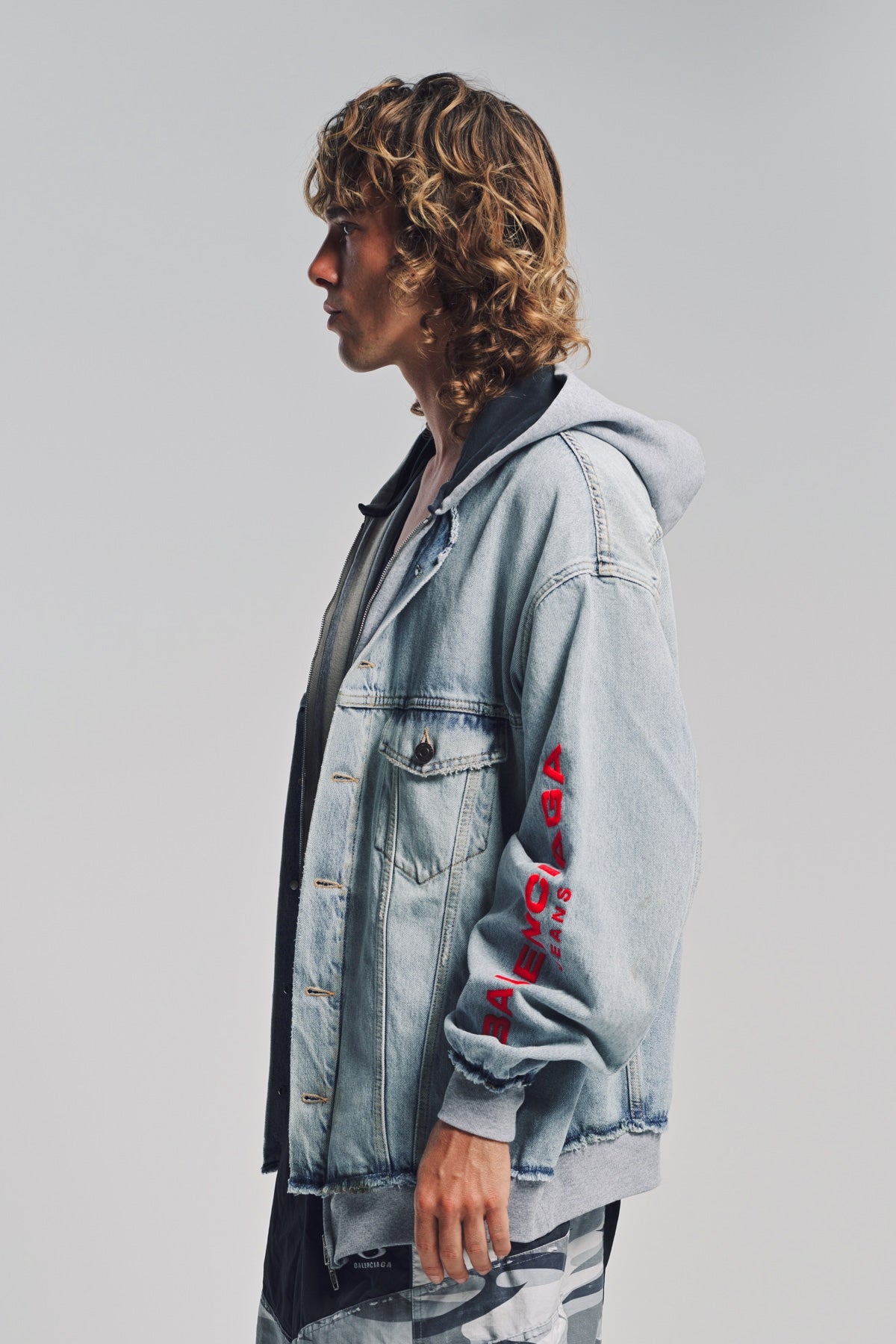 BALENCIAGA | CUT-UP HOODIE JACKET