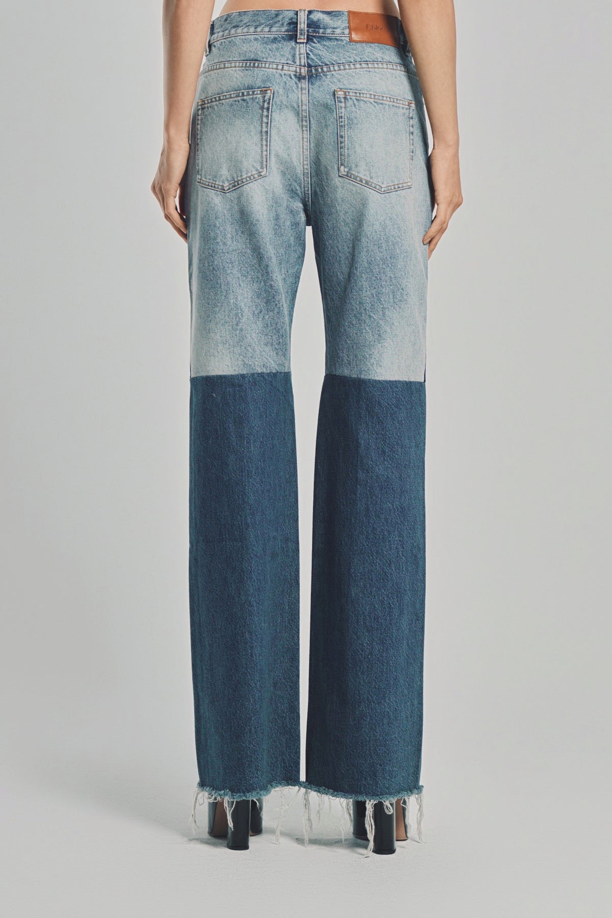 CHLOÉ | FLARED PATCHWORK JEANS