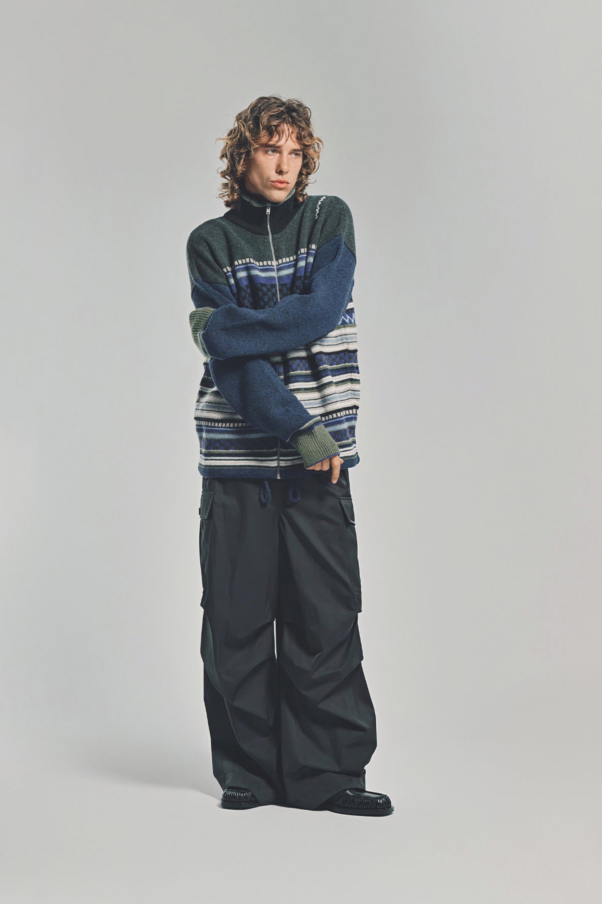 MARNI | ZIP-UP TURTLENECK CARDIGAN