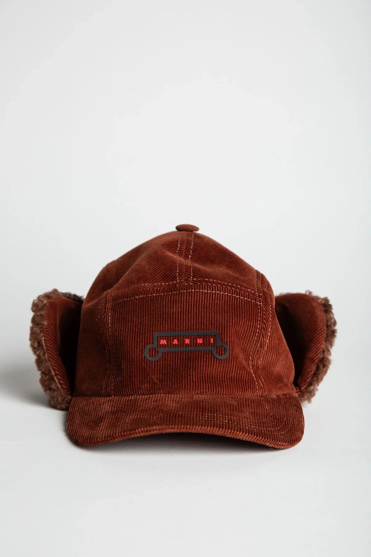 MARNI | BROWN CORDUROY AVIATOR BASEBALL CAP