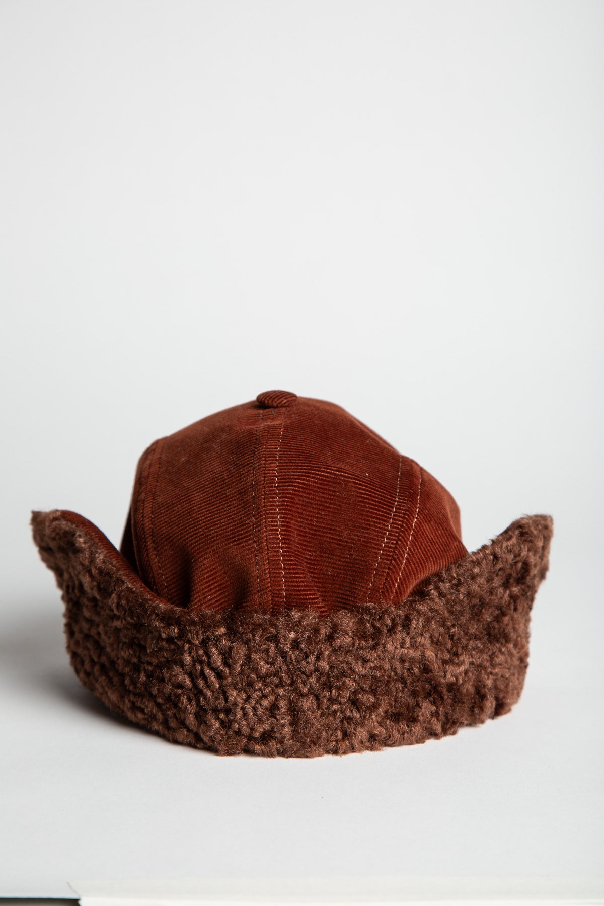 MARNI | BROWN CORDUROY AVIATOR BASEBALL CAP