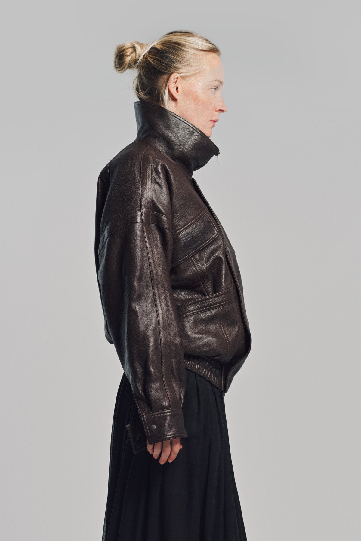 SAINT LAURENT | LEATHER BOMBER JACKET