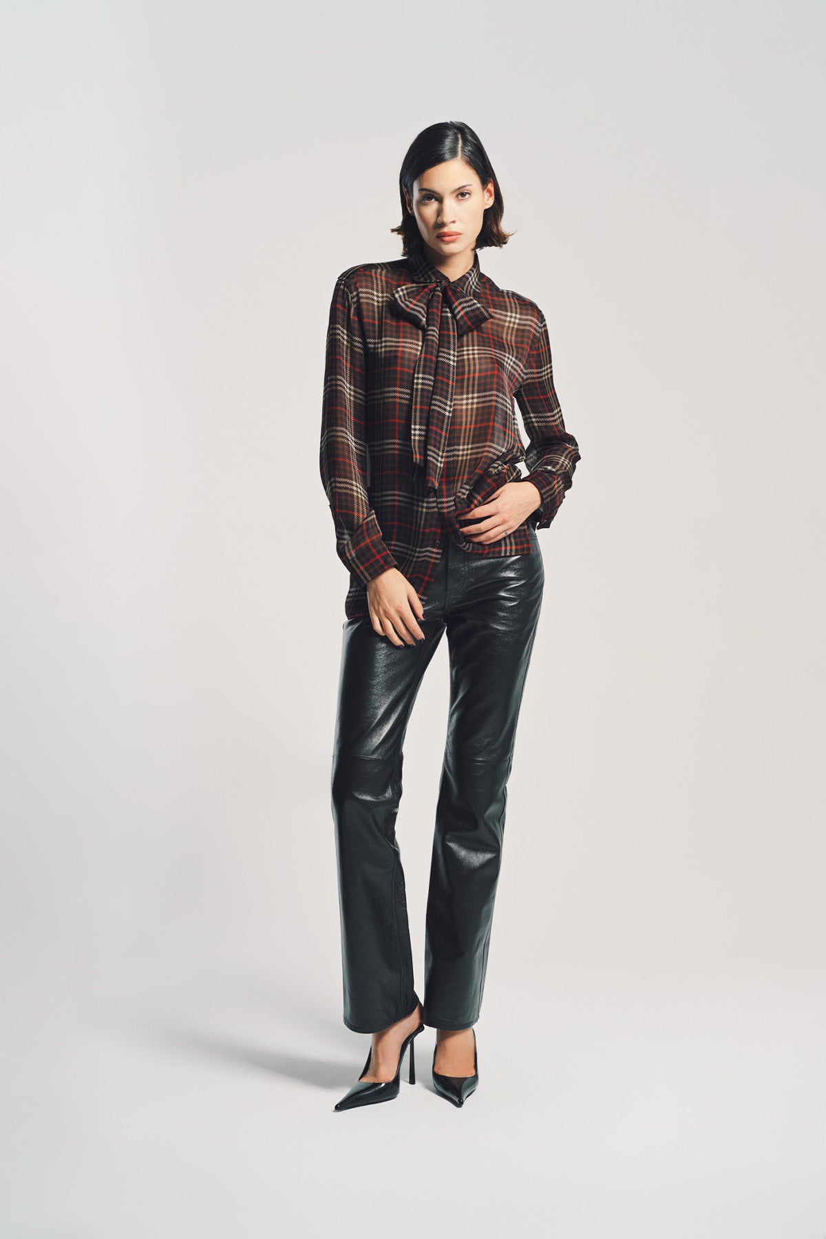 SAINT LAURENT | TARTAN CASSANDRE SHIRT