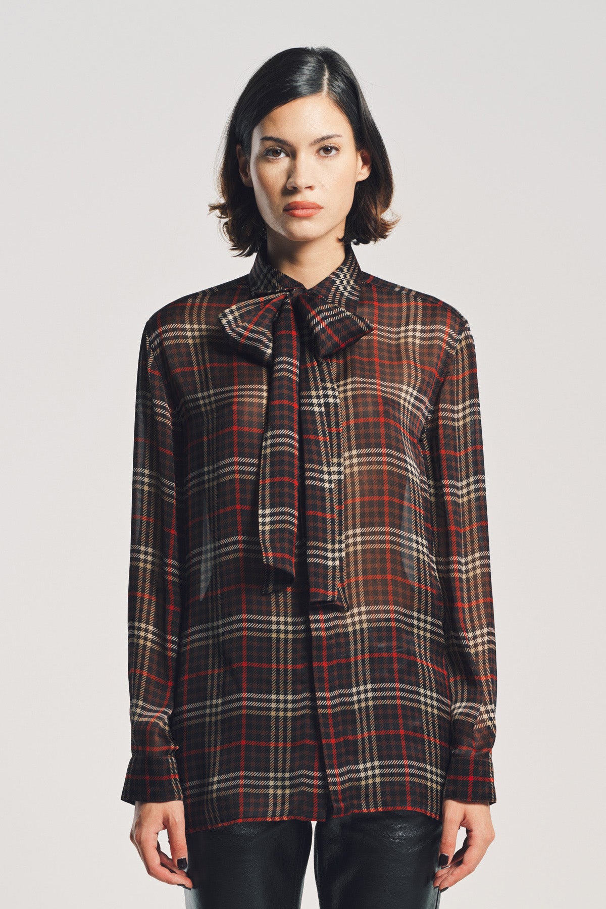 SAINT LAURENT | TARTAN CASSANDRE SHIRT