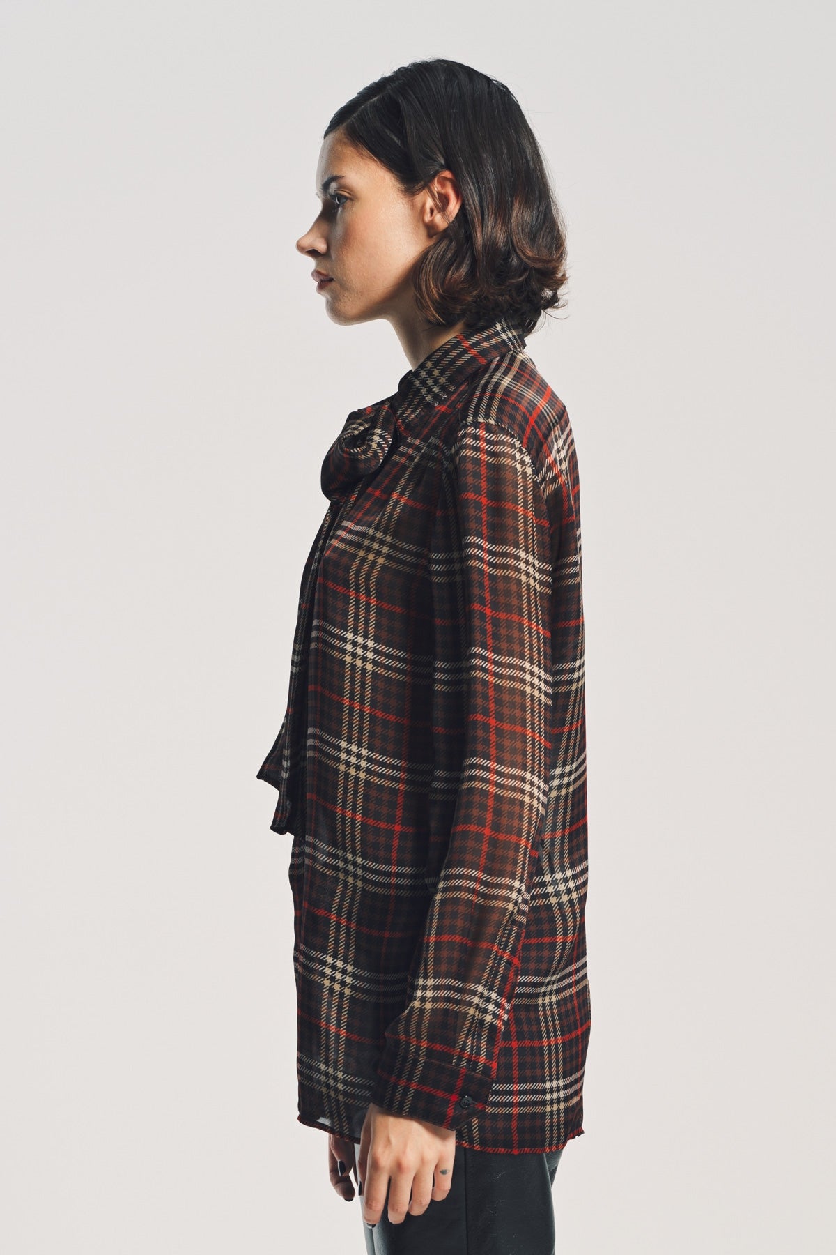 SAINT LAURENT | TARTAN CASSANDRE SHIRT