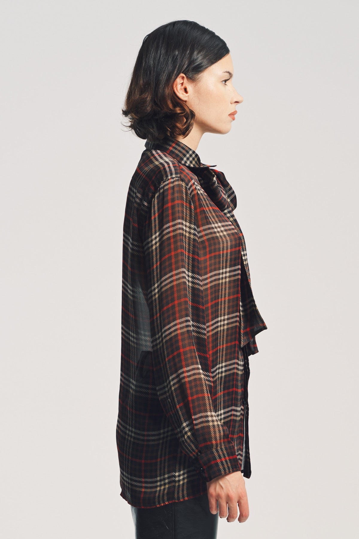 SAINT LAURENT | TARTAN CASSANDRE SHIRT