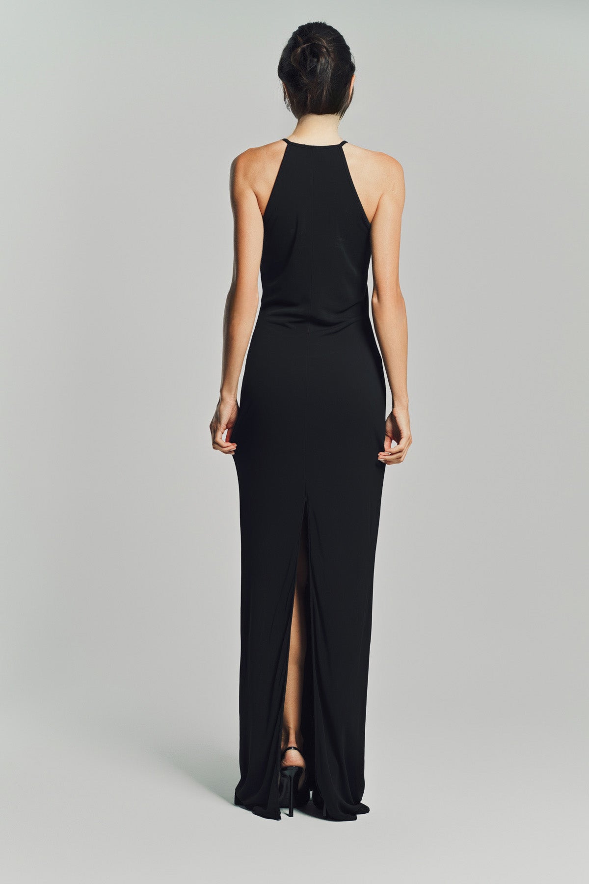 TOM FORD | HALTERNECK EVENING DRESS WITH CUT OUT