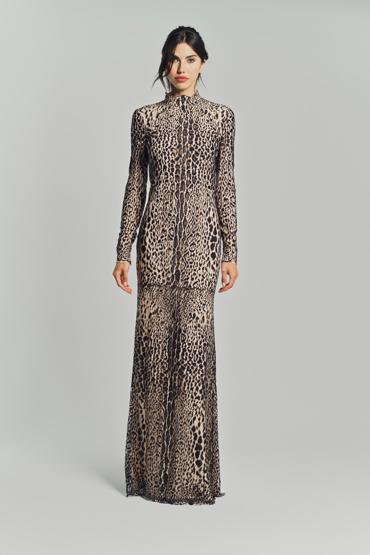 TOM FORD | LONG SLEEVE MOCK NECK EVENING DRESS