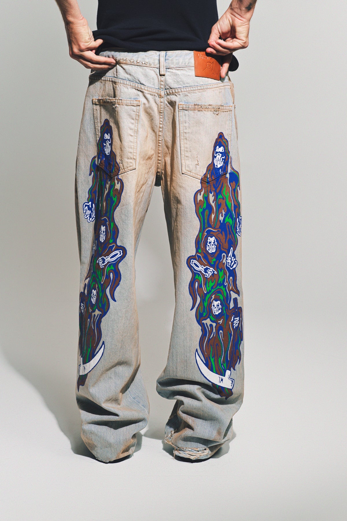WARREN LOTAS | BAGGY PRINTED JEANS