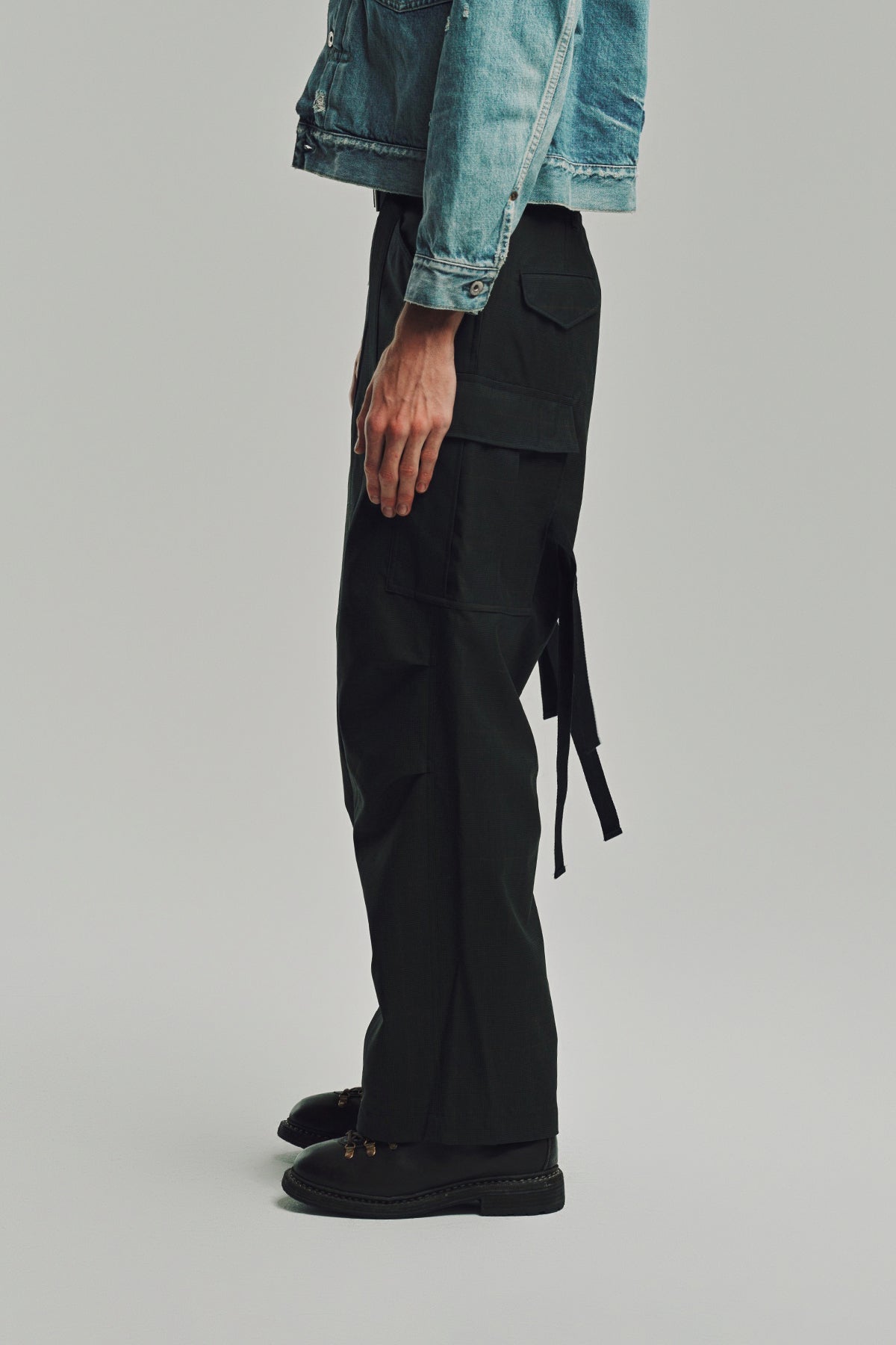 SACAI | GLEN CHECK PANTS