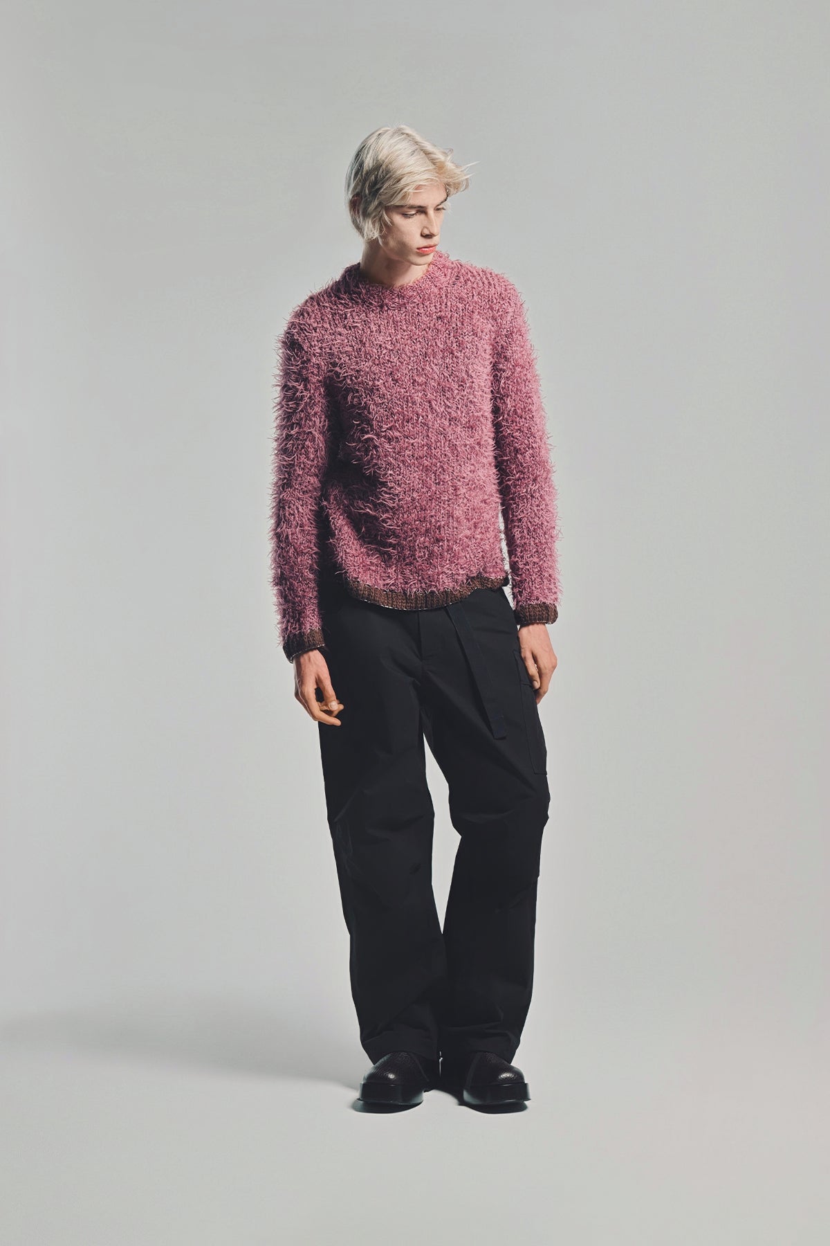 SACAI | FURRY KNIT SWEATER