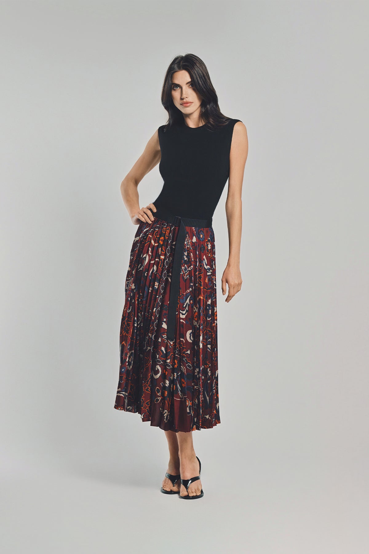SACAI | FLORAL PRINT SKIRT